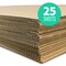 Flipside Products 32" x 40" Kraft Two Sided (E-Flute or C-Flute) Corrugated Project Sheets, Cardboard Sheets, Flat Packing Inserts, Crafts, Pads Packing, Brown